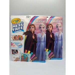 2 Pack Crayola Frozen Color Wonder Coloring Set, 18 Mess Free Frozen Coloring Pa